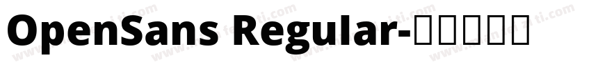 OpenSans ReguIar字体转换